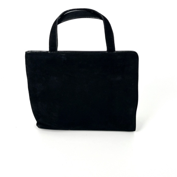 Authentic Vintage GUCCI Suede Black Mini Top Handle Satchel Bag - Picture 5 of 16